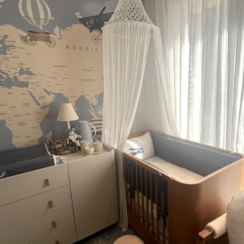 Segunda imagem do produto Abajur Infantil de Ursinho Aviador Viajante