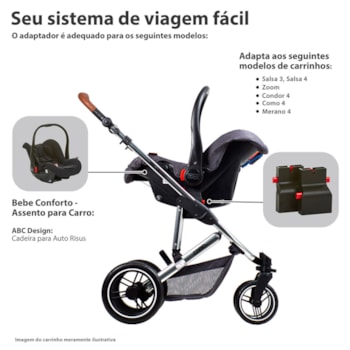 Segunda imagem do produto Adaptador Bebê Conforto Risus - Abc Design