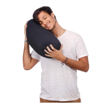 Segunda imagem do produto Almofada Apoio Rolo Preto - FOM