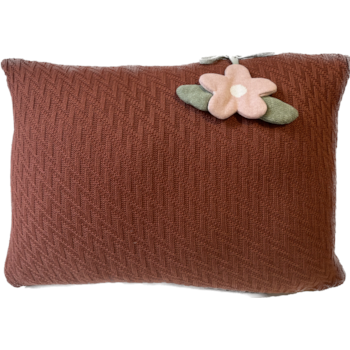 Segunda imagem do produto Almofada Decorativa com Pingente de Flor