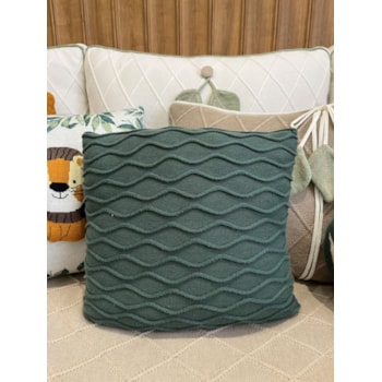 Imagem do produto Almofada Decorativa em Tricot com Textura Verde