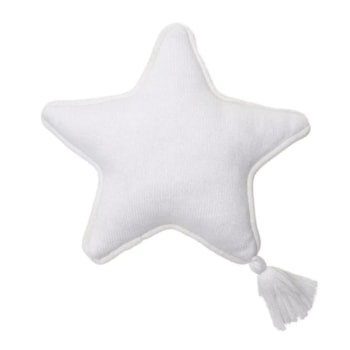 Imagem do produto Almofada Lavável Brilha Estrelinha 25cm - Lorena Canals Cor:Marfim - Marfim - Cinza