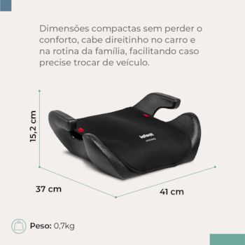 Segunda imagem do produto Assento de Elevação Andiamo Booster Preto - Infanti