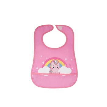 Imagem do produto Babador de Silicone com Bolso Pega Migalhas Unicórnio - Kouii
