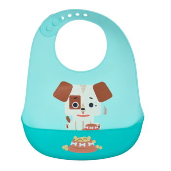 Imagem do produto Babador de Silicone Pega Migalhas Cachorro Théo - Kouii