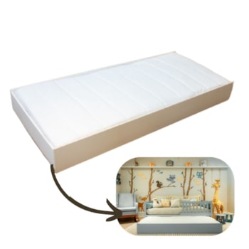 Segunda imagem do produto Base De Elevação + Cama Auxiliar Branco fosco MON-095 - Kartoon