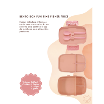 Segunda imagem do produto Bento Box Fun Time Pote Rosa - Fisher Price