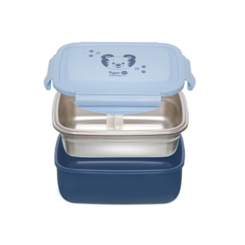 Segunda imagem do produto Bentô Box Térmico Inox Tigor Little Azul - Tigor T. Tigre