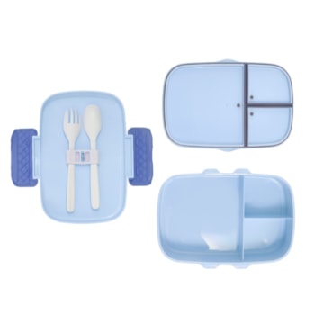 Segunda imagem do produto Bentô Box Tigor Little Azul Anti Vazamento - Tigor T. Tigre