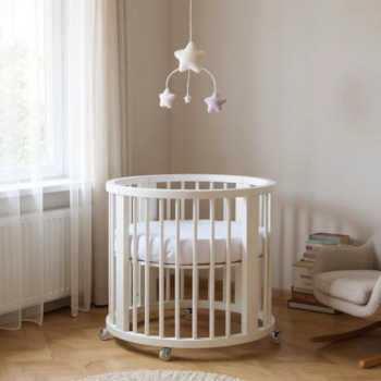 Imagem do produto Berço Crescer Redondo Multifuncional Branco - Sleeper
