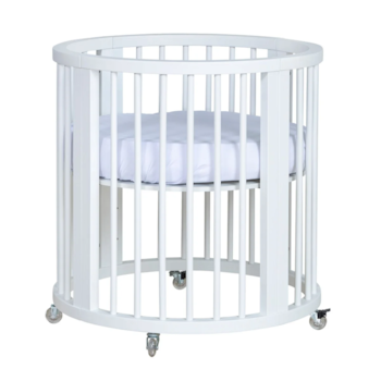 Segunda imagem do produto Berço Crescer Redondo Multifuncional Branco - Sleeper