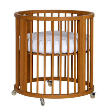 Segunda imagem do produto Berço Crescer Redondo Multifuncional Madeira Jequitibá