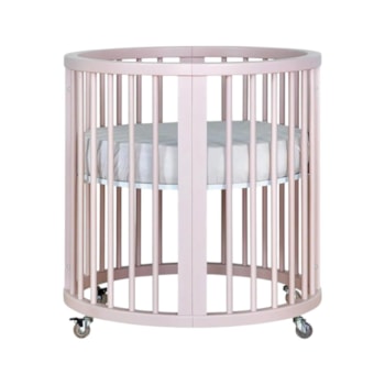 Segunda imagem do produto Berço Crescer Redondo Multifuncional Rosa - Sleeper