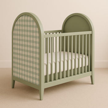 Imagem do produto Berço Luna Soft Xadrez Verde - Stillen