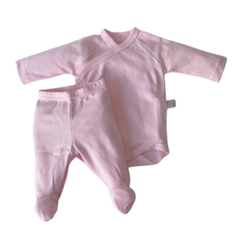 Imagem do produto Body Manga Longa c/ Culote Prematuro Envelope Suedine - Tilly Baby