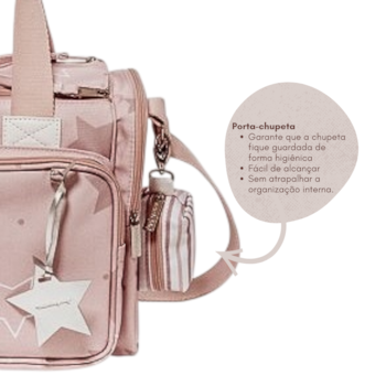 Segunda imagem do produto Bolsa Térmica Anne Estrelas Rose - Masterbag