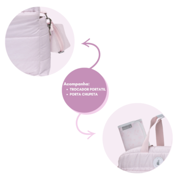 Segunda imagem do produto Bolsa Weekend Chamonix Rosa - Masterbag