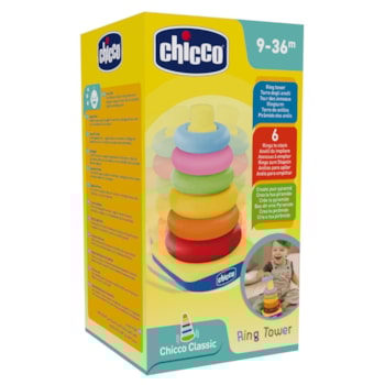 Segunda imagem do produto Brinquedo Educativo Pirâmide dos Anéis - Chicco