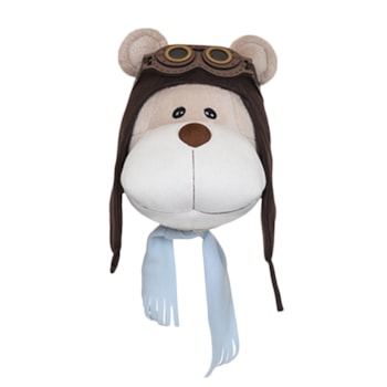 Imagem do produto Cabeça de Urso Bochecha Aviador para Decoração de Parede - Silvia Polito