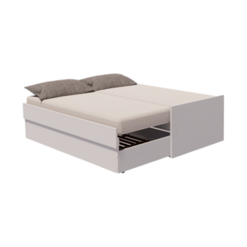 Segunda imagem do produto Cama Bicama Solteiro e Casal Versatile 3 em 1 em Laca - Kartoon