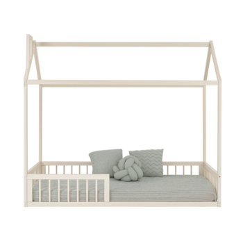 Imagem do produto Cama Casinha Montessoriana Solteiro Cork Amêndoa - Sleeper