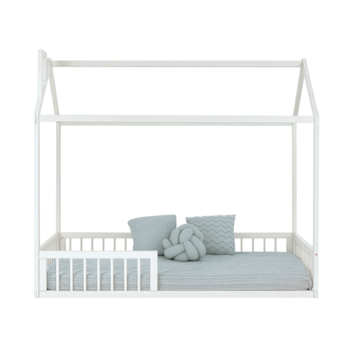 Imagem do produto Cama Casinha Montessoriana Solteiro Cork Branca - Sleeper