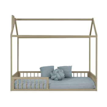 Imagem do produto Cama Casinha Montessoriana Solteiro Cork Fendi - Sleeper