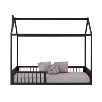 Imagem do produto Cama Casinha Montessoriana Solteiro Cork Preto - Sleeper