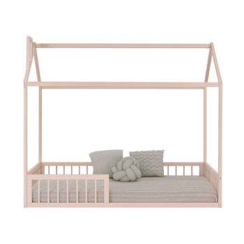 Imagem do produto Cama Casinha Montessoriana Solteiro Cork Rosa - Sleeper