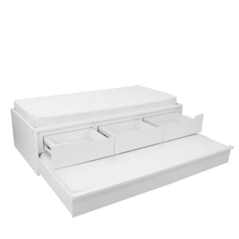 Segunda imagem do produto Cama com Bicama 3 Gavetas Badá