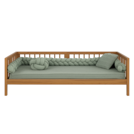 Segunda imagem do produto Cama de Solteiro Split Madeira Jequitibá - Sleeper