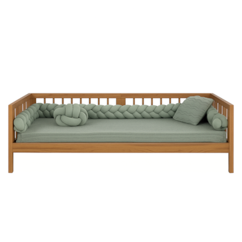 Segunda imagem do produto Cama de Solteiro Split Madeira Jequitibá - Sleeper