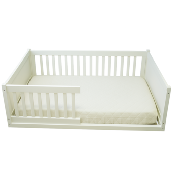 Segunda imagem do produto Cama Montessoriana Fazenda Cercadinho Plus Branca - Kartoon
