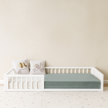 Imagem do produto Cama Montessoriana Solteiro Graz Branca - Sleeper