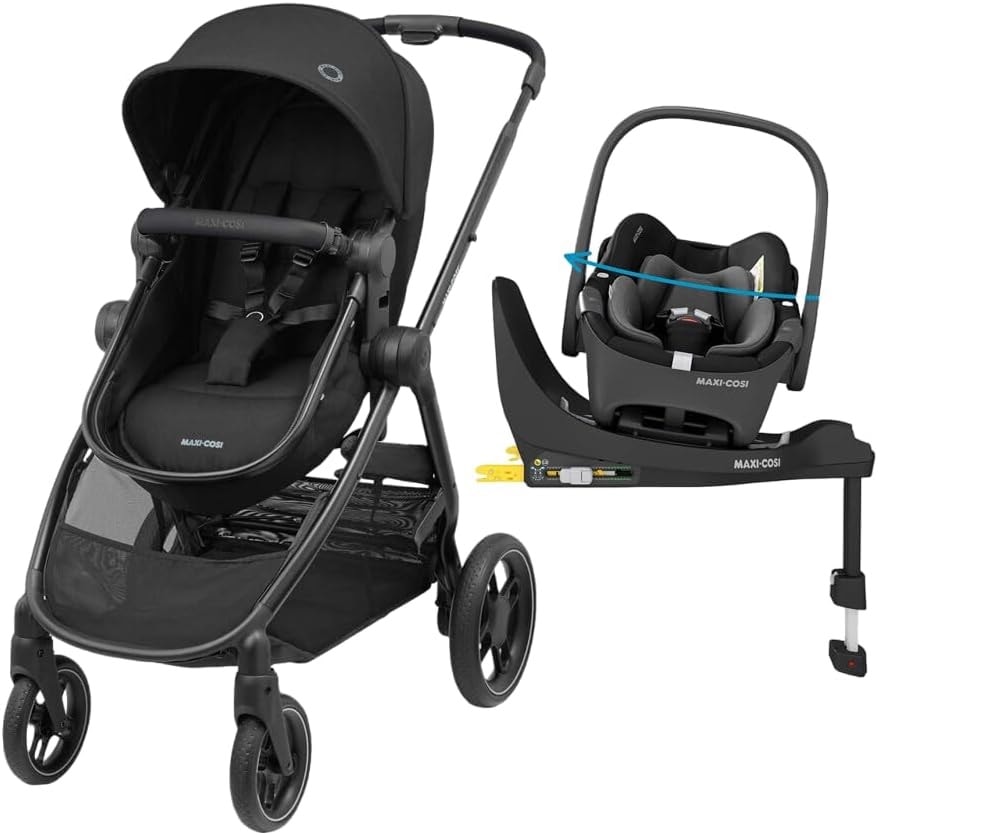 3 128G＋ANNAPRO A3 Max ＋AMVR Facial Carrinho Anna 3 Trio Isofix 360 Essential Black - Maxi-Cosi