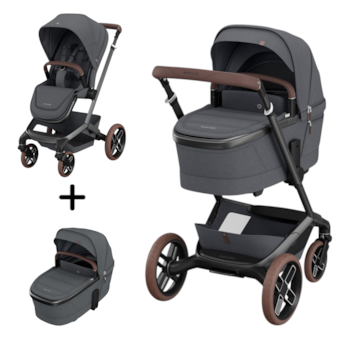 Imagem do produto Carrinho de Bebê + Moisés Fame Max Twilic Graphite - Maxi-Cosi