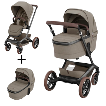 Imagem do produto Carrinho de Bebê + Moisés Fame Max Twilic Truffle - Maxi-Cosi