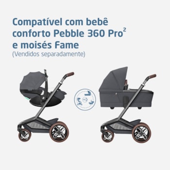 Segunda imagem do produto Carrinho Fame Max Twillic Graphite - Maxi-Cosi