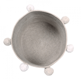 Segunda imagem do produto Cesta Bubbly Cinza Claro 30x30x30 cm - Lorena Canals