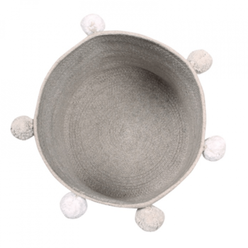 Segunda imagem do produto Cesta Bubbly Cinza Claro 30x30x30 cm - Lorena Canals