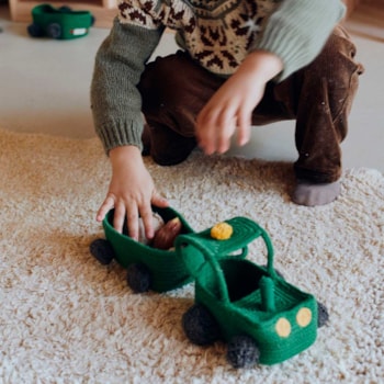 Imagem do produto Cesto Infantil Tractor Farm 35 x 15 x 15 cm - Lorena Canals