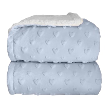 Imagem do produto Cobertor Plush com Sherpa Hearts