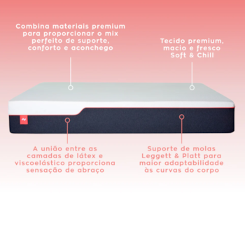 Segunda imagem do produto Colchão Zissou Coral Macio