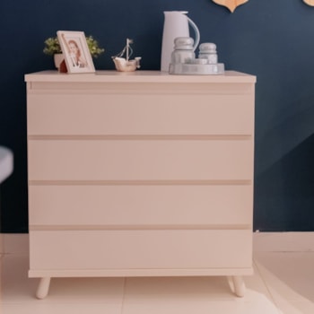 Imagem do produto Cômoda Infantil Badá com 4 Gavetas com Pés Fixos