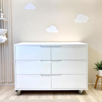 Imagem do produto Cômoda Infantil Fases 6 Gavetas