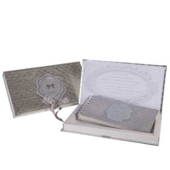 Imagem do produto Convite para Padrinhos Batizado Metalizado - Original Paper