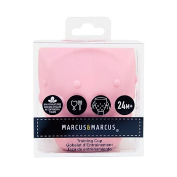 Segunda imagem do produto Copo de Silicone para Treinamento com Grip Porquinho - Marcus & Marcus