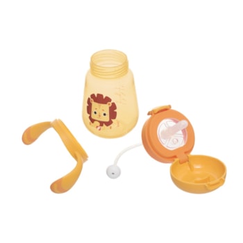 Imagem do produto Copo Infantil com Alça e Canudo Filhotiis Leão Léo 300ml