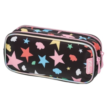 Segunda imagem do produto Estojo Duplo Lilica Ripilica Lovit Prisma Preto