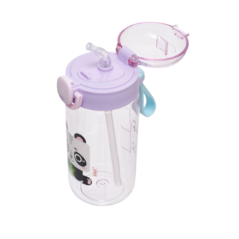 Segunda imagem do produto Garrafa com Canudo 460ml Panda - Kouii